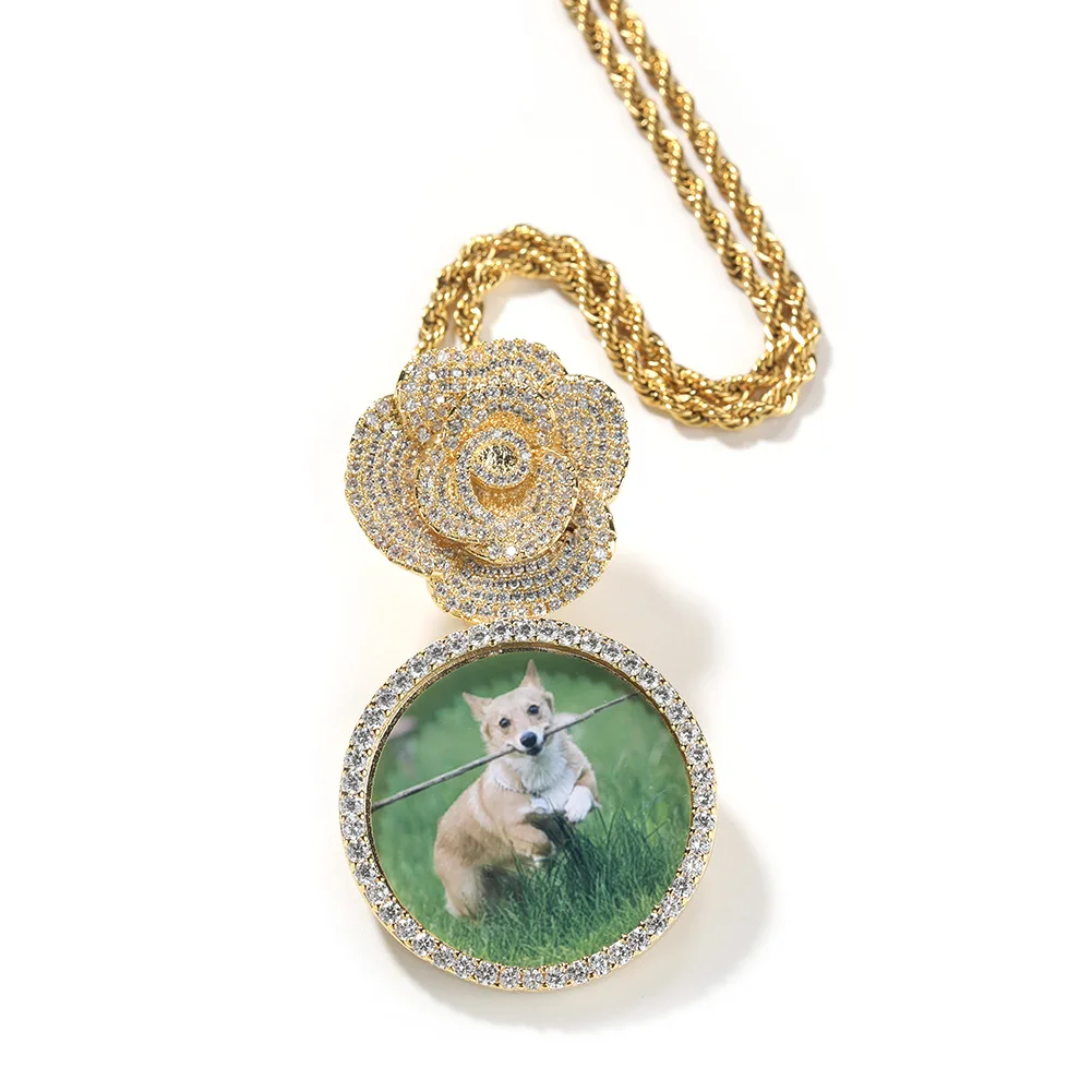 2pcs/ Bag Customizable Picture Rose Hook Pendant Necklace with CZ Zircon Personalized Photo Jewelry for Gift and Valentine's Day
2pcs/ Bag Customizable Picture Rose Hook Pendant Necklace with CZ Zircon Personalized Photo Jewelry for Gift and Valentine's Day