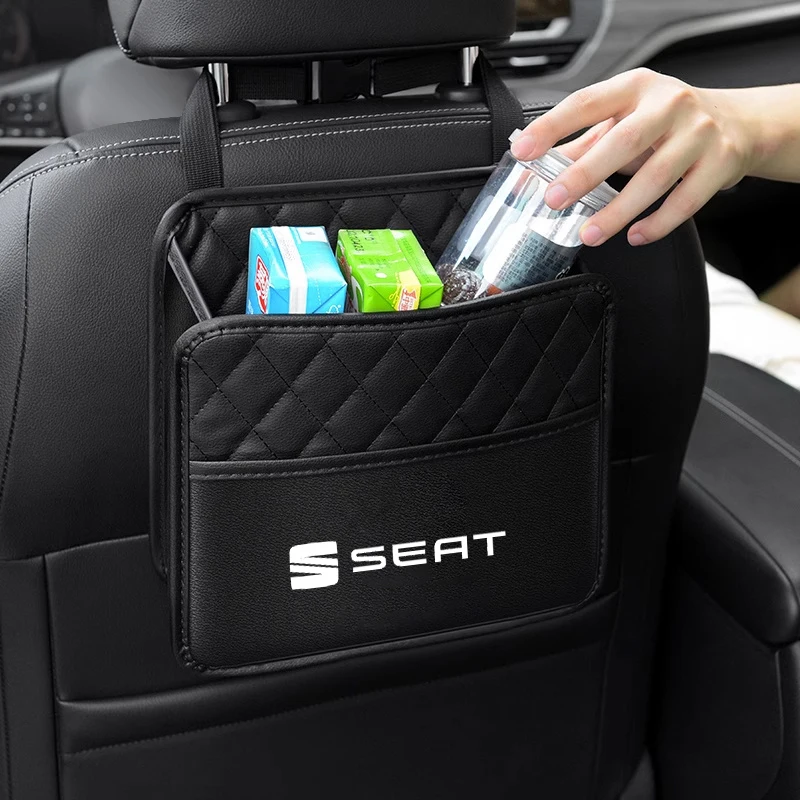 Car Multifunctional Seat Storage Bag Leather Storage Bag Garbage Bag For Seat FR Leon Ibiza Altea Exe 5f Mk3 TARRACO Accessories
Car Multifunctional Seat Storage Bag Leather Storage Bag Garbage Bag For Seat FR Leon Ibiza Altea Exe 5f Mk3 TARRACO Accessories
