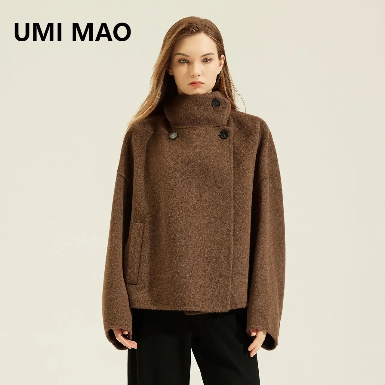 UMI MAO Woolen Coat Autumn Winter New Short Alpaca Wool Coat Petite Women Stylish Sheep Wool Double-Sided Coat Female Overcoat
UMI MAO Woolen Coat Autumn Winter New Short Alpaca Wool Coat Petite Women Stylish Sheep Wool Double-Sided Coat Female Overcoat