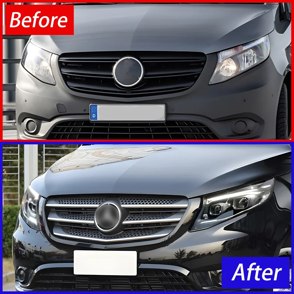 Car Front lamps Assembly For 2016-2023 Benz Vito W447 Upgrade 2024 Style LED Auto Headlights Projector Lens Accessories
Car Front lamps Assembly For 2016-2023 Benz Vito W447 Upgrade 2024 Style LED Auto Headlights Projector Lens Accessories
