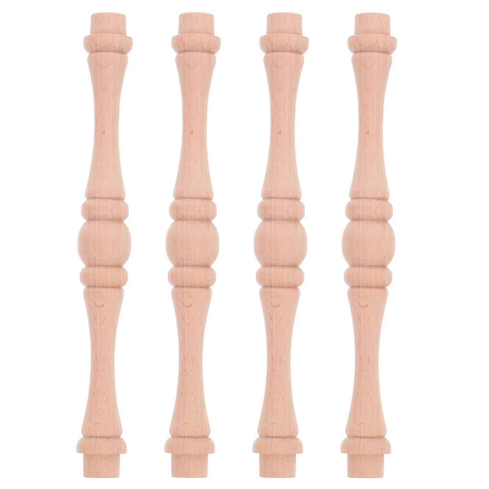 4Pcs Unfinished Wooden Balusters Premium Solid Wood Gourd Shape Decorative Spindles for Indoor Stairs Staircase Railing
4Pcs Unfinished Wooden Balusters Premium Solid Wood Gourd Shape Decorative Spindles for Indoor Stairs Staircase Railing