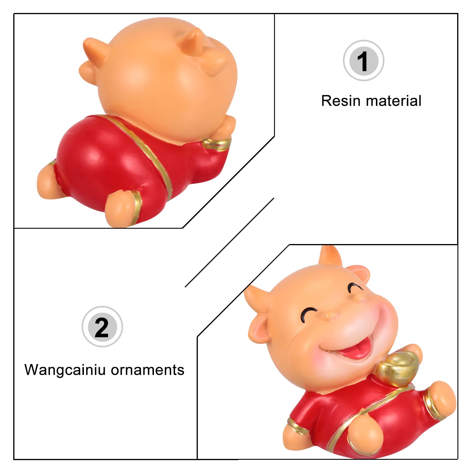 2 Pcs Figurine Home Decoration Ox Car Ornament Sculpture Year of The Adornment Baby
2 Pcs Figurine Home Decoration Ox Car Ornament Sculpture Year of The Adornment Baby