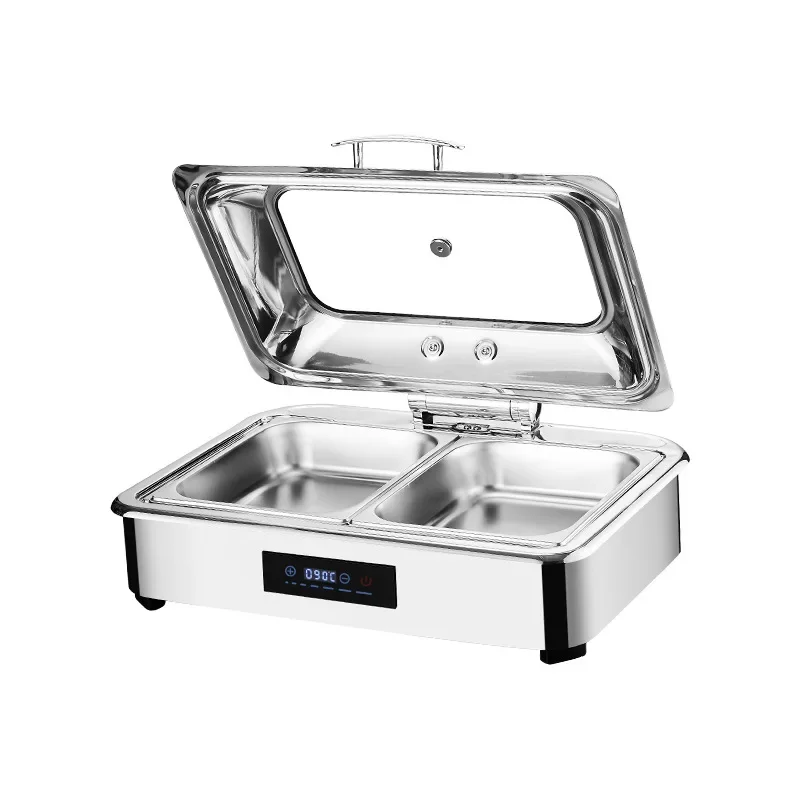 Wholesale Commercial Equipment Hotel Food Warmer Square Stainless Steel Dining Stove Buffet Warming Electric Chafing Dish
Wholesale Commercial Equipment Hotel Food Warmer Square Stainless Steel Dining Stove Buffet Warming Electric Chafing Dish