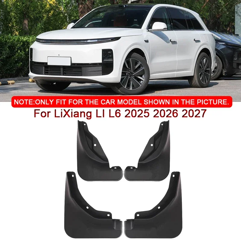 For LiXiang LI L6 2025 2026 2027 Car Styling ABS Car Mud Flaps Splash Guard Mudguards MudFlaps Front Rear Fender Auto Accessory 
For LiXiang LI L6 2025 2026 2027 Car Styling ABS Car Mud Flaps Splash Guard Mudguards MudFlaps Front Rear Fender Auto Accessory