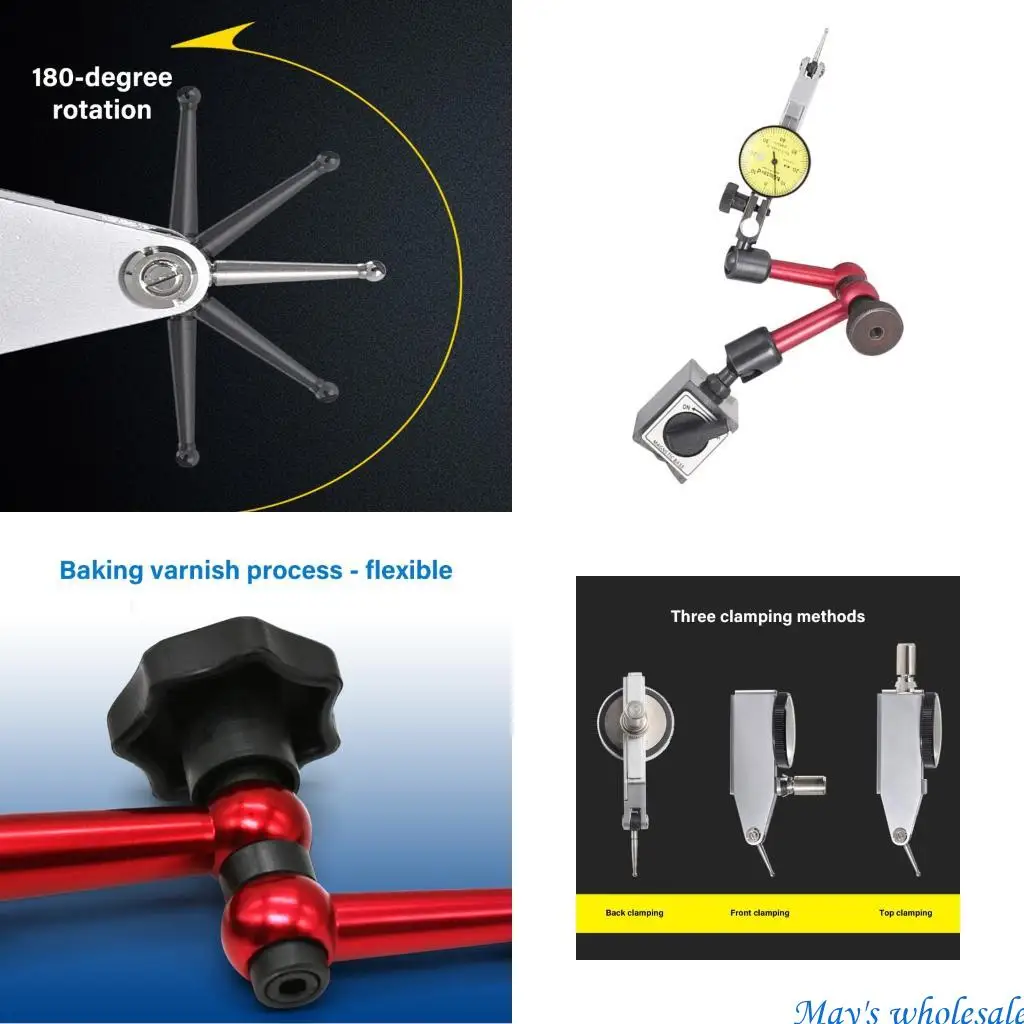 Multiple Angles Mounting Base For Lever Type Dials Gauges Permanent Magnet Stability Machine Workshop Accessory 448A
Multiple Angles Mounting Base For Lever Type Dials Gauges Permanent Magnet Stability Machine Workshop Accessory 448A