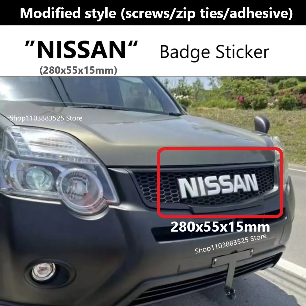 Наклейка-эмблема для Nissan X-Trail, Almera, Xterra, Nismo, Sentra, Sylphy, GTR, Tiida, Qashqai, Versa, Altima, Rogue, Patrol, Kicks, Juke, 350z
Наклейка-эмблема для Nissan X-Trail, Almera, Xterra, Nismo, Sentra, Sylphy, GTR, Tiida, Qashqai, Versa, Altima, Rogue, Patrol, Kicks, Juke, 350z