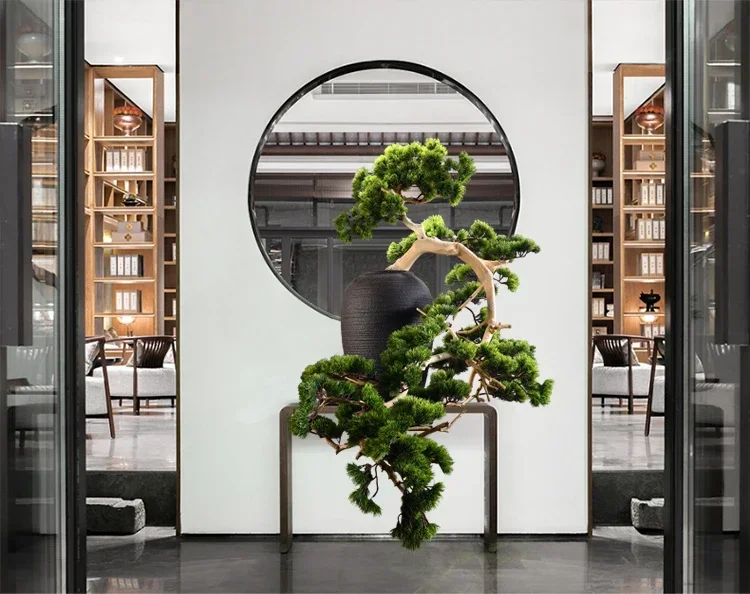 A48 Chinese Style Artificial Greeting Pine Bonsai Soft Green Plant Hotel Homestay Hallway Desktop Furnishings Ornaments
A48 Chinese Style Artificial Greeting Pine Bonsai Soft Green Plant Hotel Homestay Hallway Desktop Furnishings Ornaments