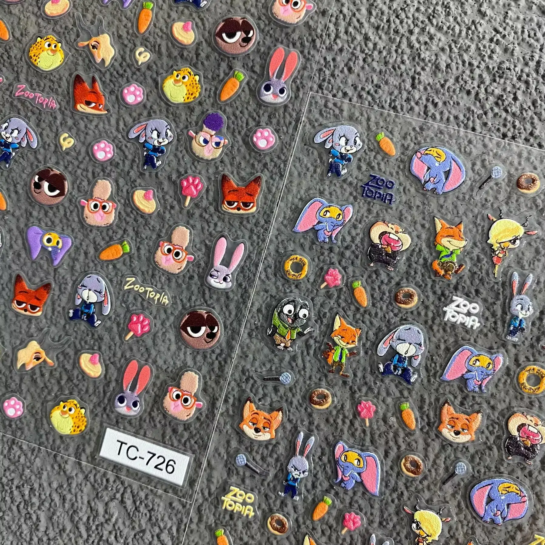 New Cute Cartoon Zootopia Relief Judy Hopps Nick Wilde Character DIY Booklet Nail Stickers Decorations
New Cute Cartoon Zootopia Relief Judy Hopps Nick Wilde Character DIY Booklet Nail Stickers Decorations