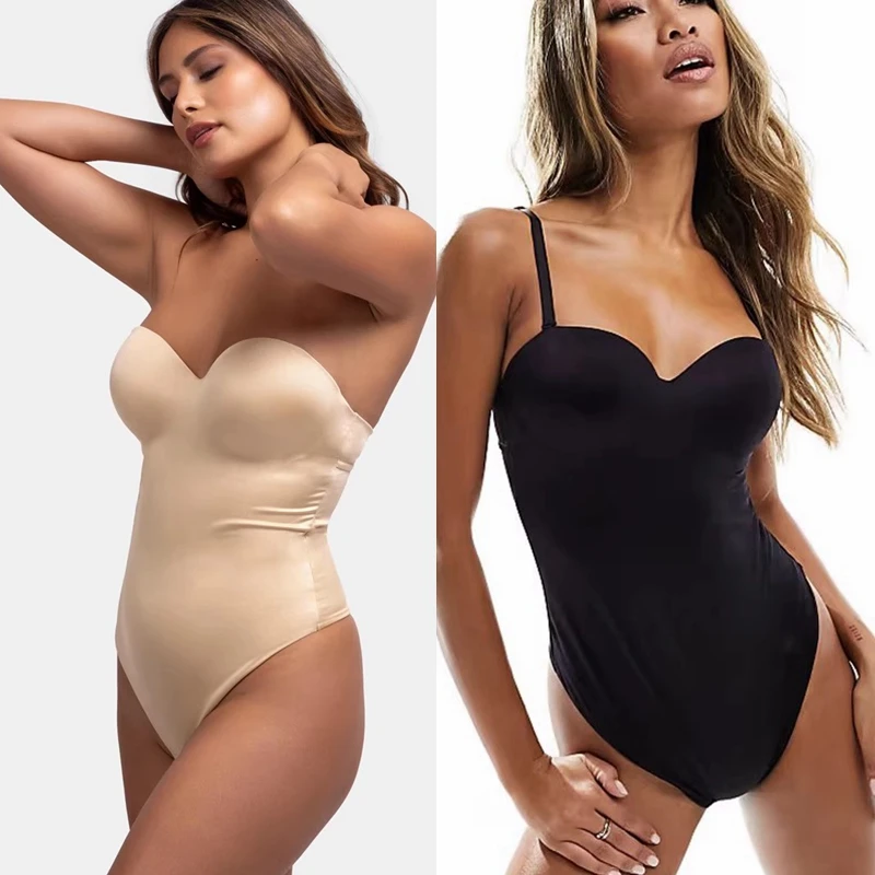 Бесшовное боди без бретелек с чашечками, не требующее ношения бюстгальтера, утягивающее белье с высокой талией для коррекции живота
Бесшовное боди без бретелек с чашечками, не требующее ношения бюстгальтера, утягивающее белье с высокой талией для коррекции живота