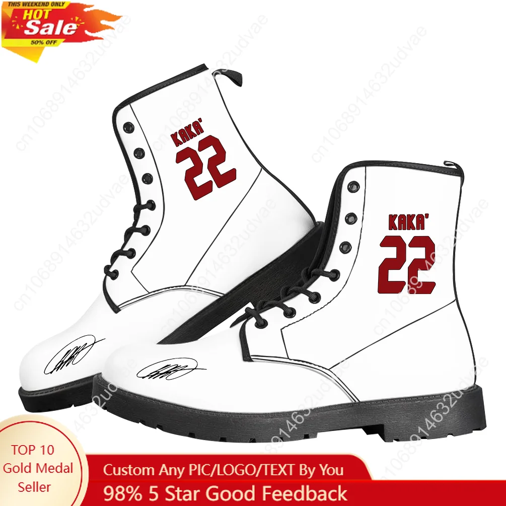 Kaka No.22 No.10 Boots Mens Womens Teenager Leather Shoes Brazil Soccer Star Casual Boot High Quality Couple Customize Shoe
Kaka No.22 No.10 Boots Mens Womens Teenager Leather Shoes Brazil Soccer Star Casual Boot High Quality Couple Customize Shoe