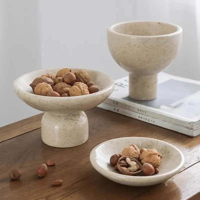 AhunderJiaz Wabi-sabi style Natural Marble Tall Fruit Dinner Plate Creative dessert table art ornament Tabletop Storage Trays
AhunderJiaz Wabi-sabi style Natural Marble Tall Fruit Dinner Plate Creative dessert table art ornament Tabletop Storage Trays