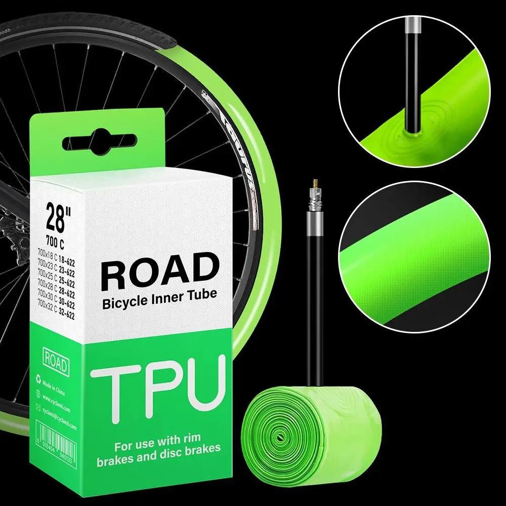 700C 700 X 18 23 25 28 30 32 CYCLAMI Bike TPU Inner Tube TPU Material 45mm/65mm/85mm Bike Inner Tube Bicycle Accessory
700C 700 X 18 23 25 28 30 32 CYCLAMI Bike TPU Inner Tube TPU Material 45mm/65mm/85mm Bike Inner Tube Bicycle Accessory