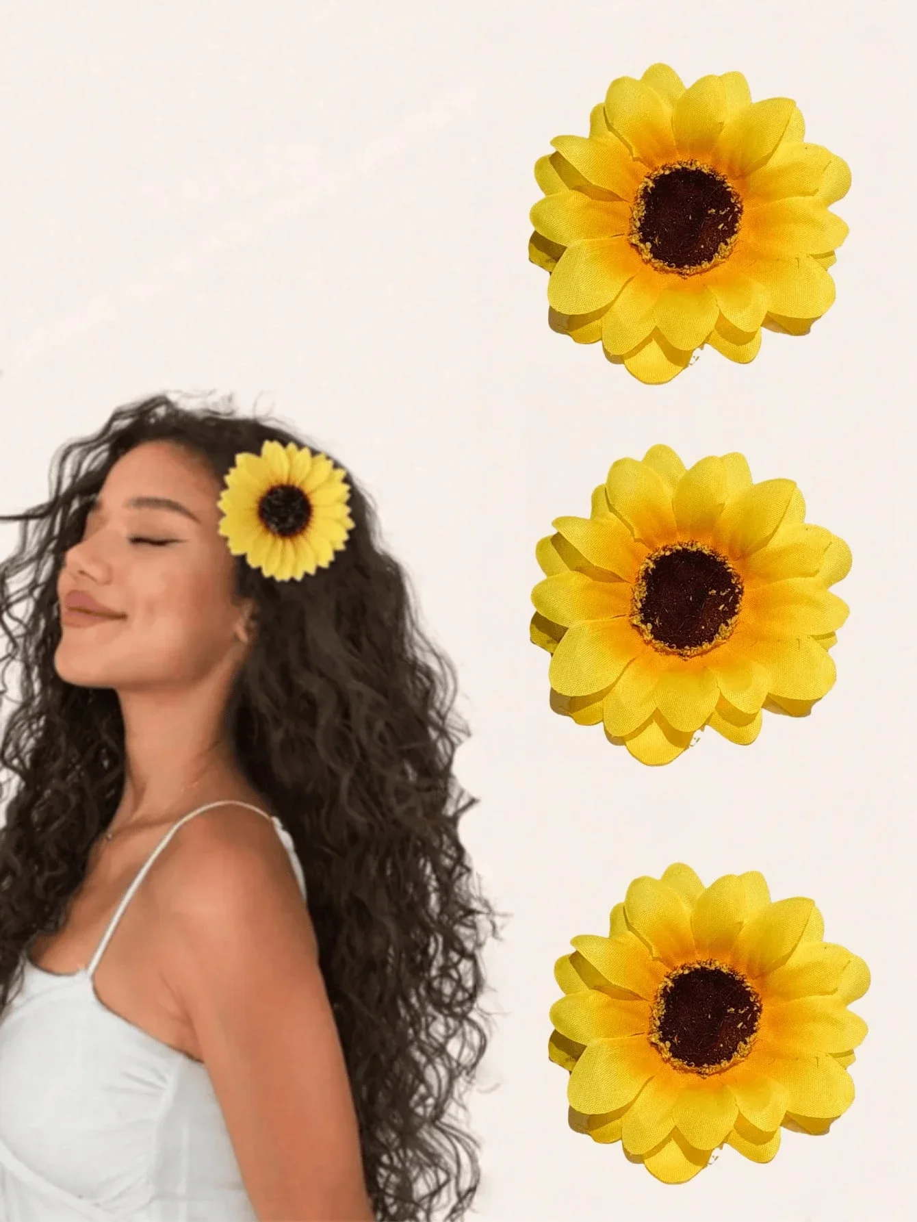 2pcs Women Bohemian Sunflower Hair Clips Claw Hair Slide Barrettes Hair Accessories
2pcs Women Bohemian Sunflower Hair Clips Claw Hair Slide Barrettes Hair Accessories