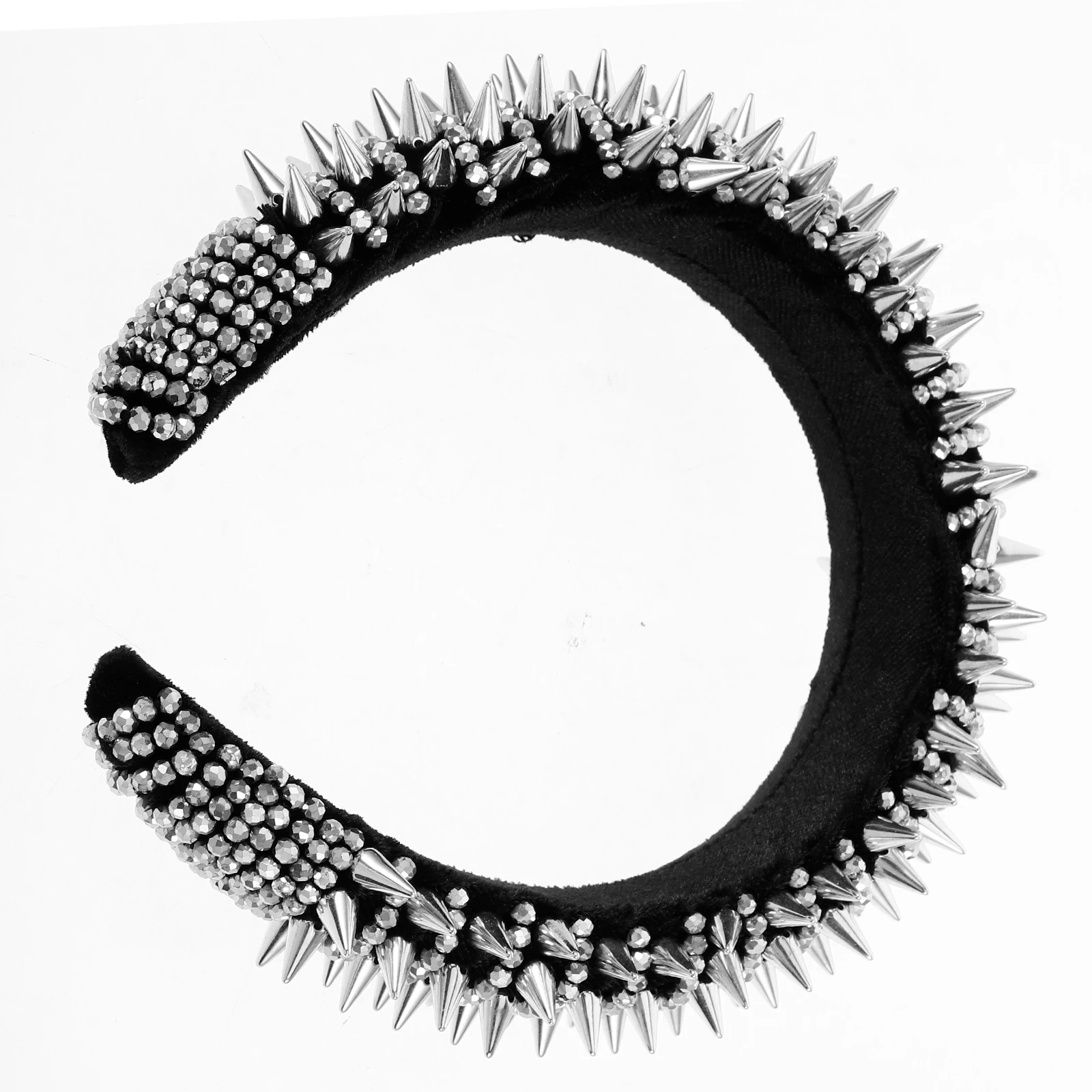 Crystal Rivet Headband Women Studded Punk Style White Rhinestone Thick Sponge Non Slip Adjustable Size Goth Fashion
Crystal Rivet Headband Women Studded Punk Style White Rhinestone Thick Sponge Non Slip Adjustable Size Goth Fashion
