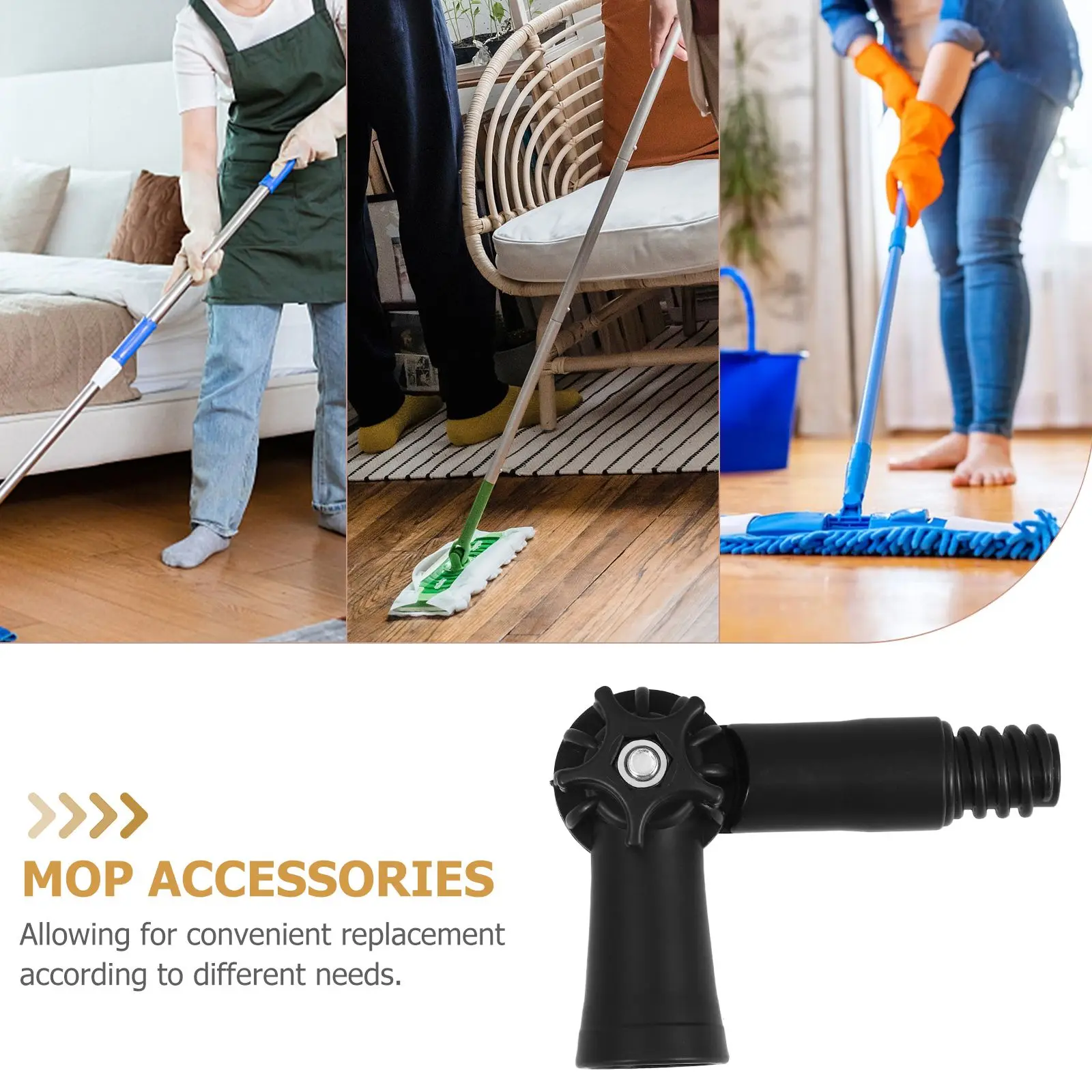2Pcs Mop Accessories 18mm American Thread Telescopic Handle Black Adjustable Universal Joint Rotatable Angle Bracket Extension 
2Pcs Mop Accessories 18mm American Thread Telescopic Handle Black Adjustable Universal Joint Rotatable Angle Bracket Extension