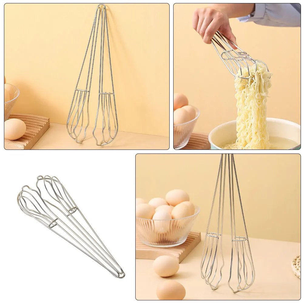 Egg Beater Noodle Tong Stainless Steel Whisking Tool Multi-Use Manual Egg Whisk Kitchen Supplies Milk Cream Stirrer Small Size
Egg Beater Noodle Tong Stainless Steel Whisking Tool Multi-Use Manual Egg Whisk Kitchen Supplies Milk Cream Stirrer Small Size