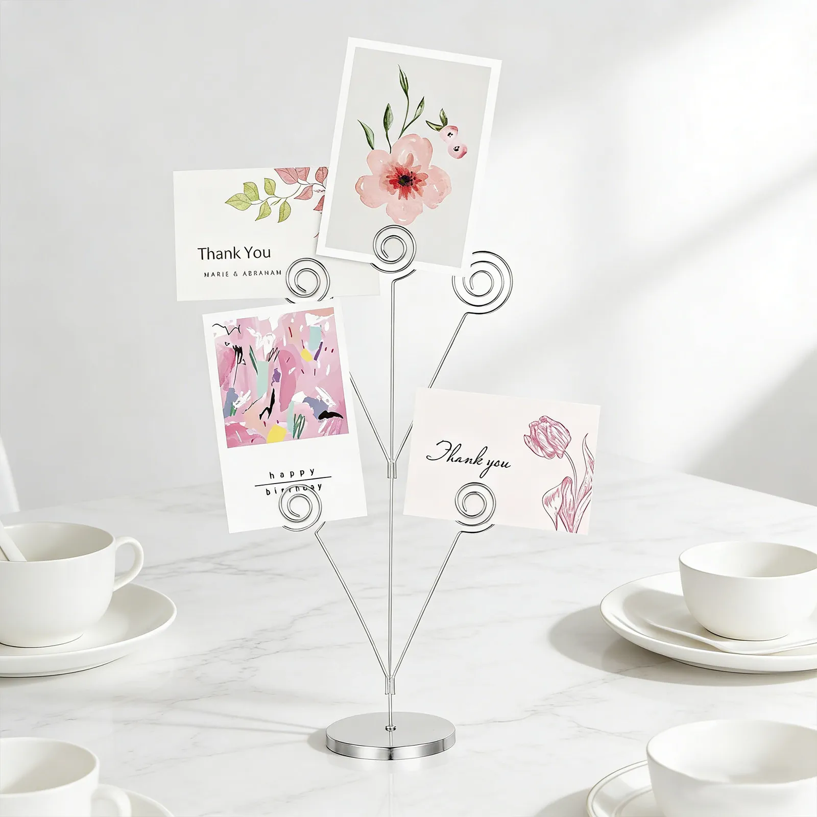 5 Branch Desktop Memo Holder Clip Tree Style Card Holder Stand for Wedding Table Number Reserved Signs Photo Display Silver
5 Branch Desktop Memo Holder Clip Tree Style Card Holder Stand for Wedding Table Number Reserved Signs Photo Display Silver