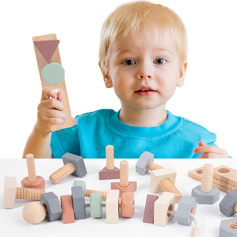 29pcs Wooden Nut Bolts Building Blocks Shape Education Kids Montessori Matching Game Screw Construction Blocks Fine Motor Skills
29pcs Wooden Nut Bolts Building Blocks Shape Education Kids Montessori Matching Game Screw Construction Blocks Fine Motor Skills