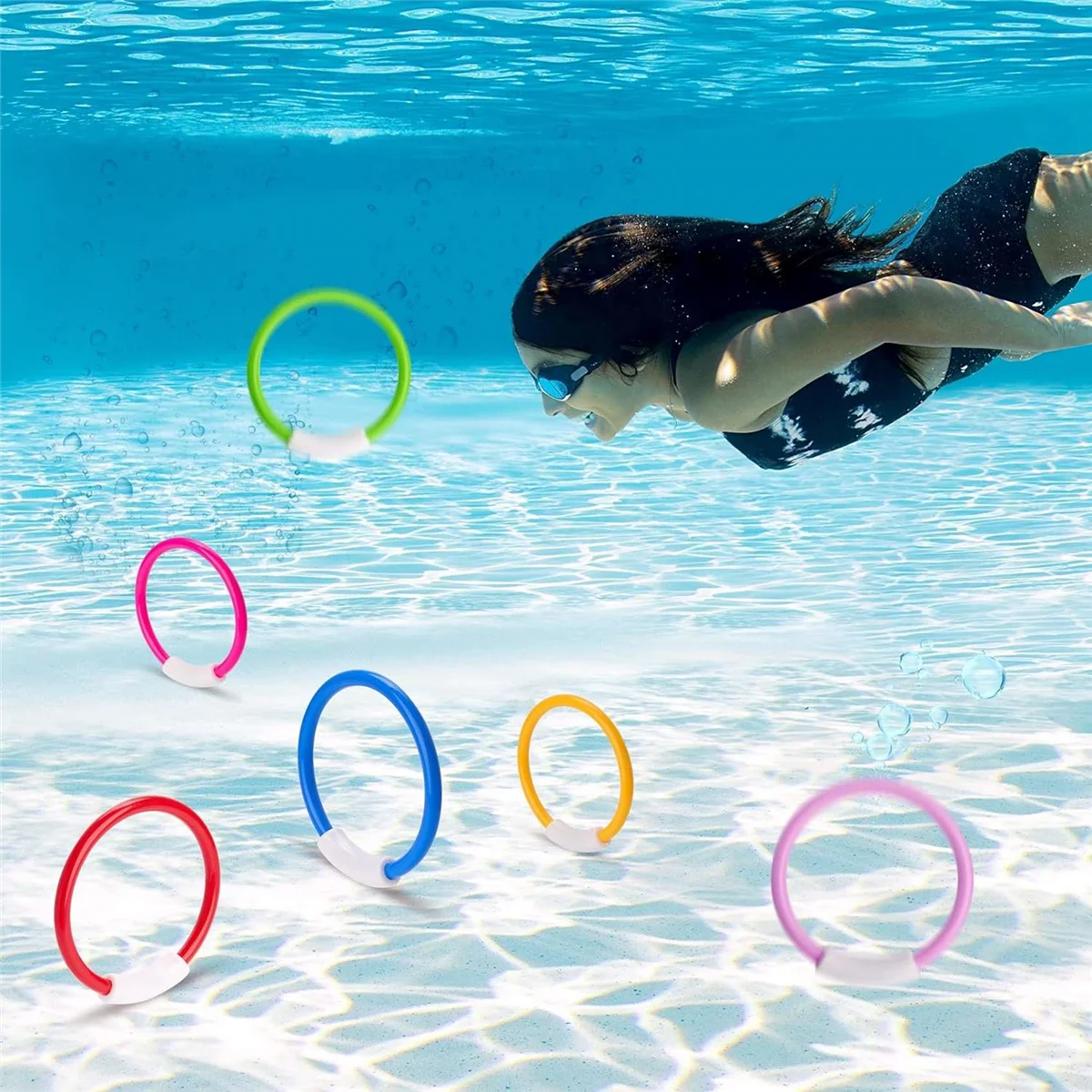 ABMW-8PCS Pool Toys, Colorful Pool Rings for Kids, Underwater Training, Swimming Pool Dive Ring Toy for Kids
ABMW-8PCS Pool Toys, Colorful Pool Rings for Kids, Underwater Training, Swimming Pool Dive Ring Toy for Kids