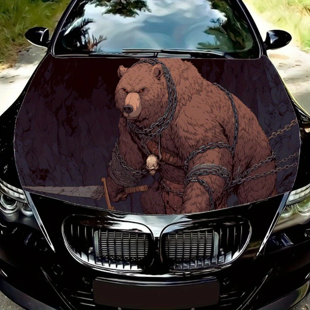 Resolute and Mighty Bound Brown Bear car hood stickers, waterproof self-adhesive, scratch resistant, easy to stick, durable car
Resolute and Mighty Bound Brown Bear car hood stickers, waterproof self-adhesive, scratch resistant, easy to stick, durable car