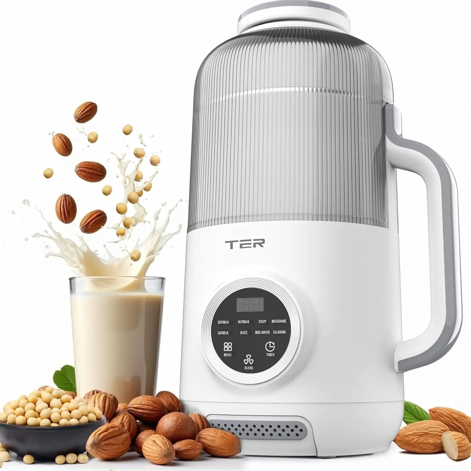 10 in 1 Nut Milk Maker Blender, 40OZ Automatic Homemade Soy Milk Maker Machine for Oat Milk, Nutmilk, Juice, Grains, Almonds Mil
10 in 1 Nut Milk Maker Blender, 40OZ Automatic Homemade Soy Milk Maker Machine for Oat Milk, Nutmilk, Juice, Grains, Almonds Mil