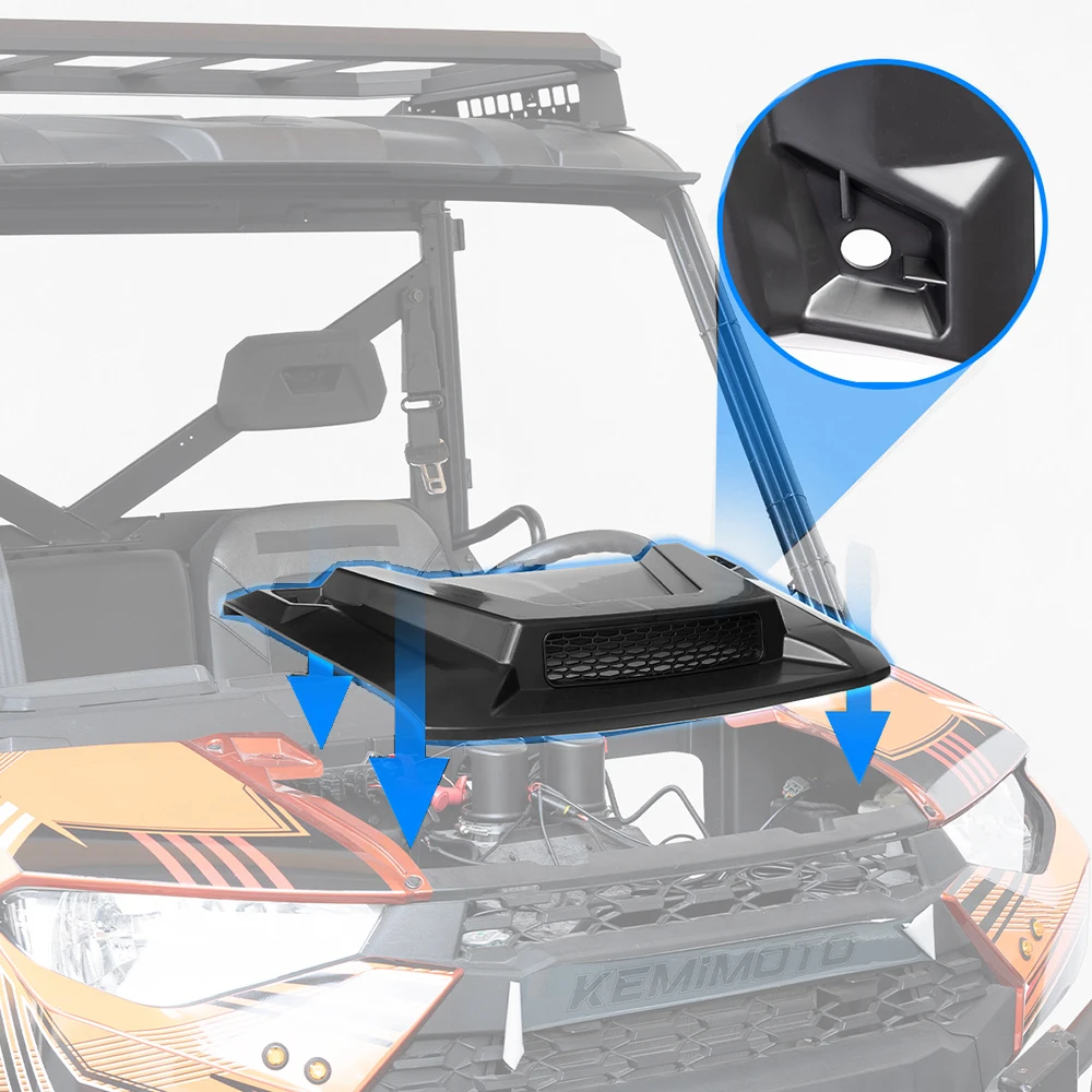 Совок для капота Ranger UTV, совместимый с Polaris Ranger XP 1000/Crew XP 1000 2018-2023 2024, совок для капота с сетчатым грилем, комплект
Совок для капота Ranger UTV, совместимый с Polaris Ranger XP 1000/Crew XP 1000 2018-2023 2024, совок для капота с сетчатым грилем, комплект