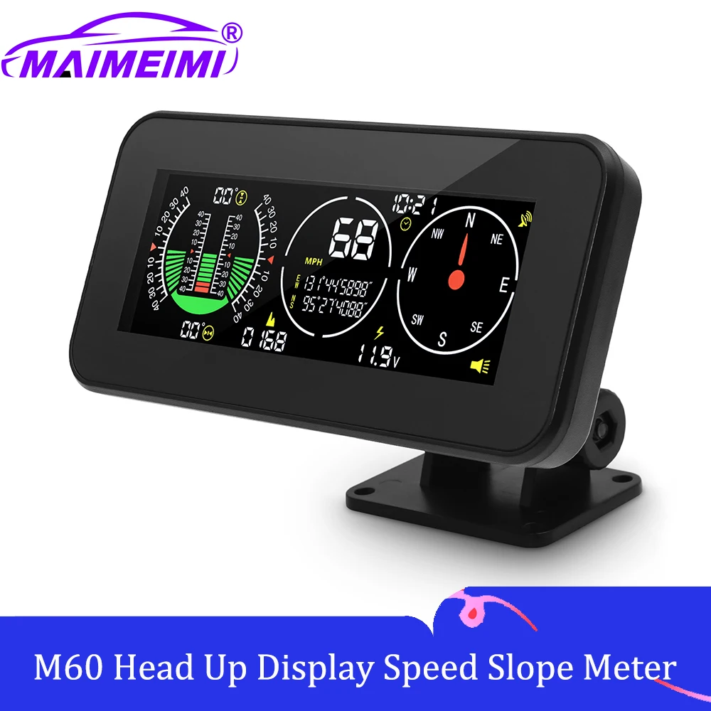 Авто HUD интеллектуальный измеритель наклона GPS умный инклинометр компас функция сигнализации превышения скорости автомобильные аксессуары для всех автомобилей
Авто HUD интеллектуальный измеритель наклона GPS умный инклинометр компас функция сигнализации превышения скорости автомобильные аксессуары для всех автомобилей