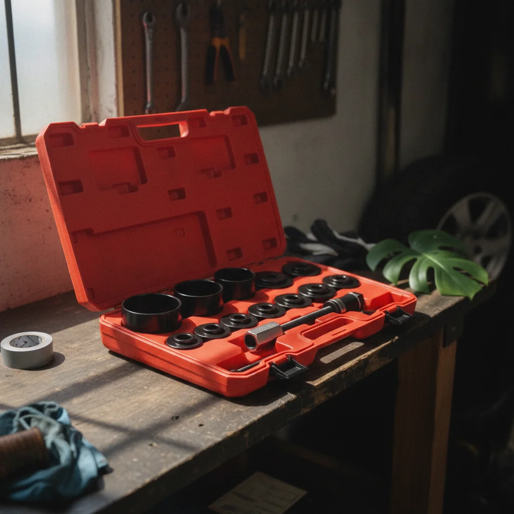 Wheel Bearing Removal and Installation Kit Organized Wheel Hub Bearing Tool Kit Heavy Duty Blow-Molded for Mechanics, Garage
Wheel Bearing Removal and Installation Kit Organized Wheel Hub Bearing Tool Kit Heavy Duty Blow-Molded for Mechanics, Garage