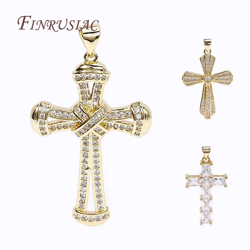 подвески для рукоделия,Подвески-кресты из латуни с позолотой 18K и цирконами для ожерелий, фурнитура для рукоделия, аксессуары для создания украшений своими руками
подвески для рукоделия,Подвески-кресты из латуни с позолотой 18K и цирконами для ожерелий, фурнитура для рукоделия, аксессуары для создания украшений своими руками