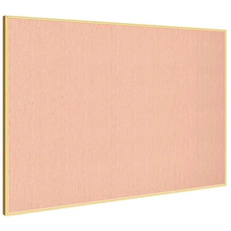 Bulletin Board 23.6 x 17.7 Inch Pin Board Golden Alumum Framed Fabric Cork Board with 10 Push Ps
Bulletin Board 23.6 x 17.7 Inch Pin Board Golden Alumum Framed Fabric Cork Board with 10 Push Ps