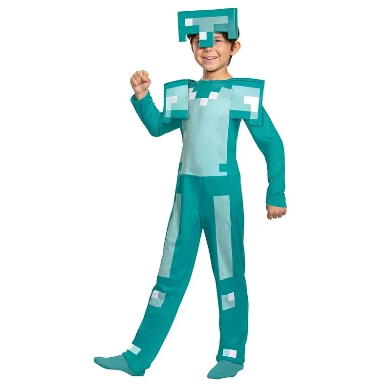 Halloween costume steve Diamond Armor Kid Costume Child Game Character Anime Cosplay Costume Kid Birthday Party Gift Girls Boys
Halloween costume steve Diamond Armor Kid Costume Child Game Character Anime Cosplay Costume Kid Birthday Party Gift Girls Boys