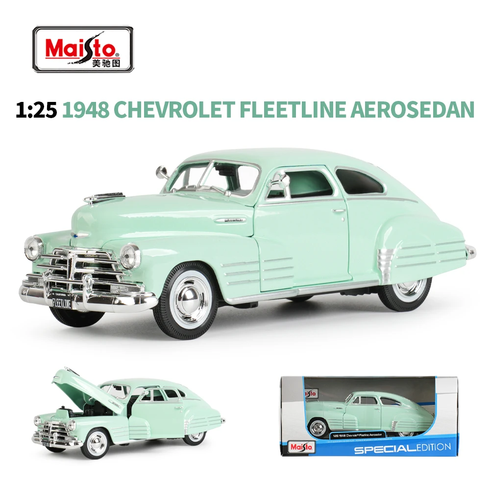 Maisto 1:25 1948 Chevrolet Fleetline Aerosedan Static Die Cast Vehicles Collectible Model Car Toys
Maisto 1:25 1948 Chevrolet Fleetline Aerosedan Static Die Cast Vehicles Collectible Model Car Toys
