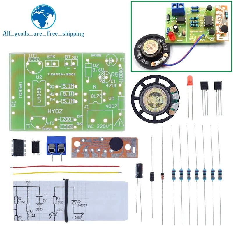 Power Failure Sound And Light Alarm Kit DIY Circuit Board Sound Alarm For Arduino
Power Failure Sound And Light Alarm Kit DIY Circuit Board Sound Alarm For Arduino