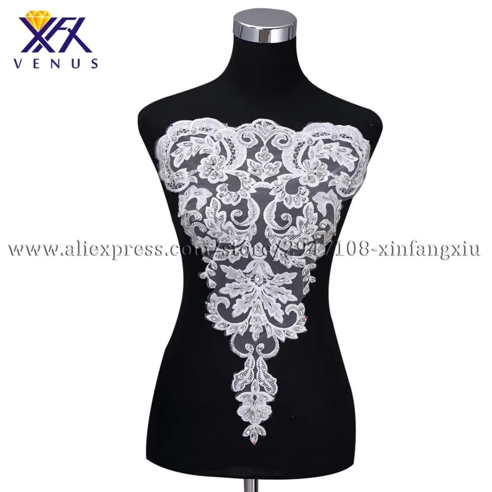 XFX VENUS Wholesale Lady Lace Rhinestone Applique Flowers Embroidery Patches Beaded Applique Wedding Applique Dress 5 Pcs
XFX VENUS Wholesale Lady Lace Rhinestone Applique Flowers Embroidery Patches Beaded Applique Wedding Applique Dress 5 Pcs