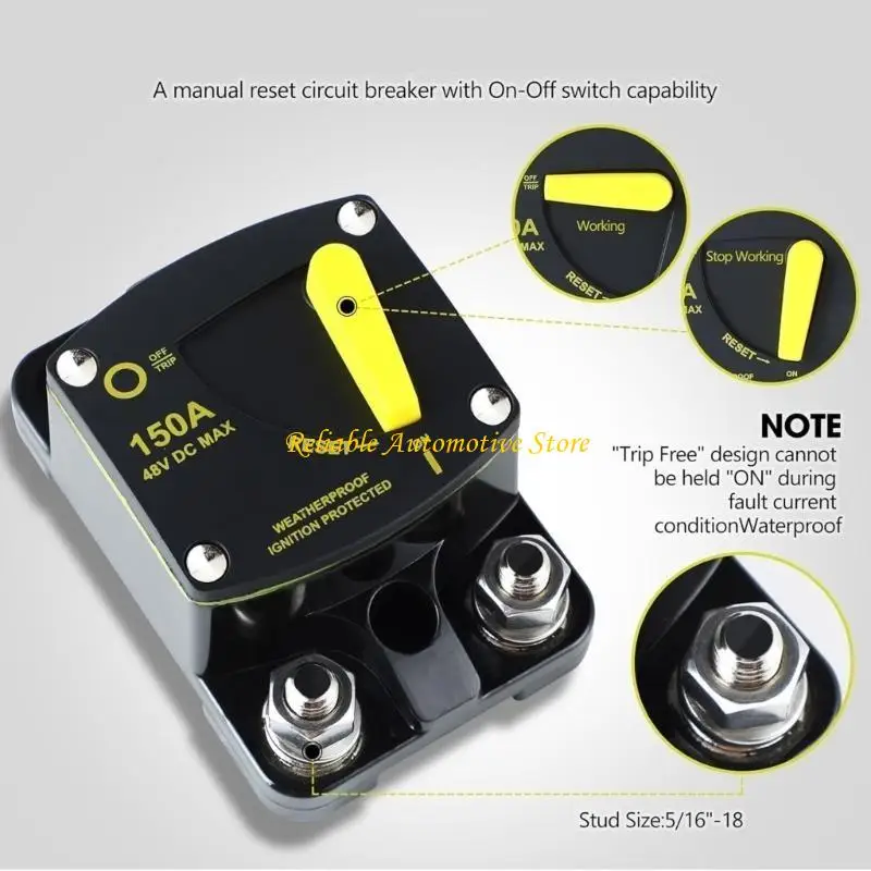 M68B Manual Reset High Amperage for Truck Boats Motorhomes Applications Yacht Trolling Battery Solar Systems
M68B Manual Reset High Amperage for Truck Boats Motorhomes Applications Yacht Trolling Battery Solar Systems