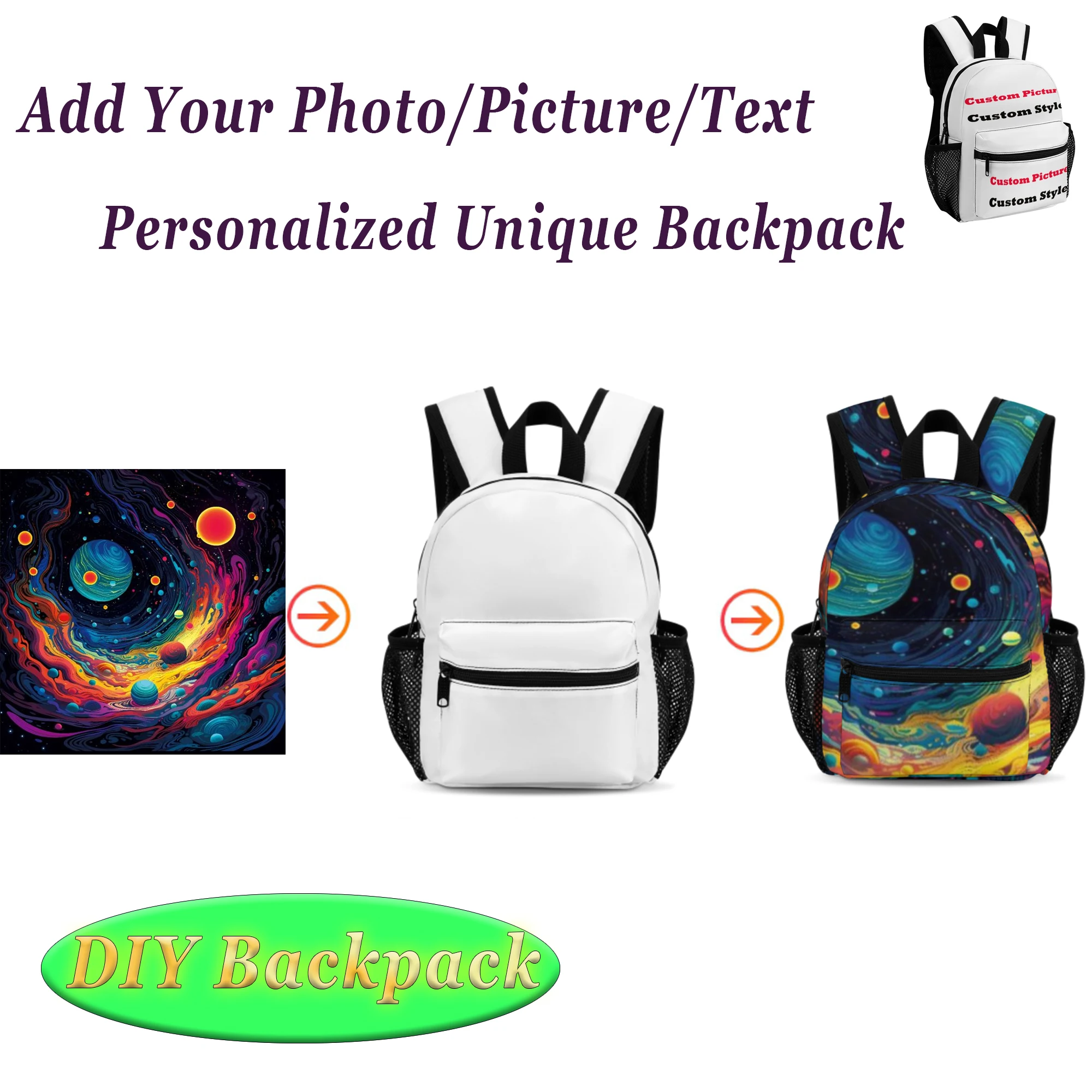 Персонализированный школьный рюкзак для мальчиков и девочек, милый рюкзак для малышей, 13 дюймов, настраиваемый фотоузор, логотип, текст, фестиваль, подарки на день рождения
Персонализированный школьный рюкзак для мальчиков и девочек, милый рюкзак для малышей, 13 дюймов, настраиваемый фотоузор, логотип, текст, фестиваль, подарки на день рождения