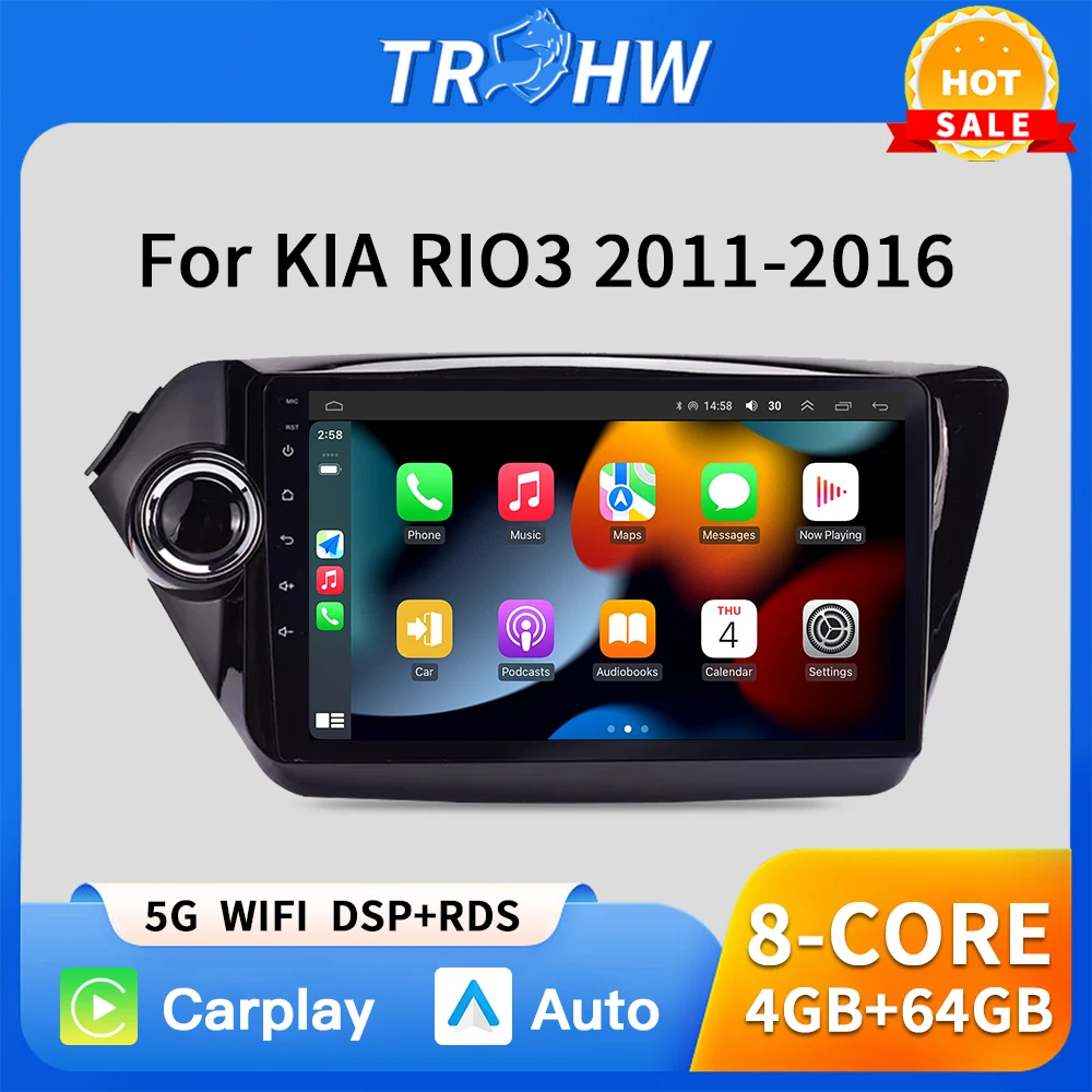 For Kia RIO 3 4 2011-2016 Car Radio Multimedia Player 2 din GPS Navigation Stereo 4G 8Core Qled
For Kia RIO 3 4 2011-2016 Car Radio Multimedia Player 2 din GPS Navigation Stereo 4G 8Core Qled