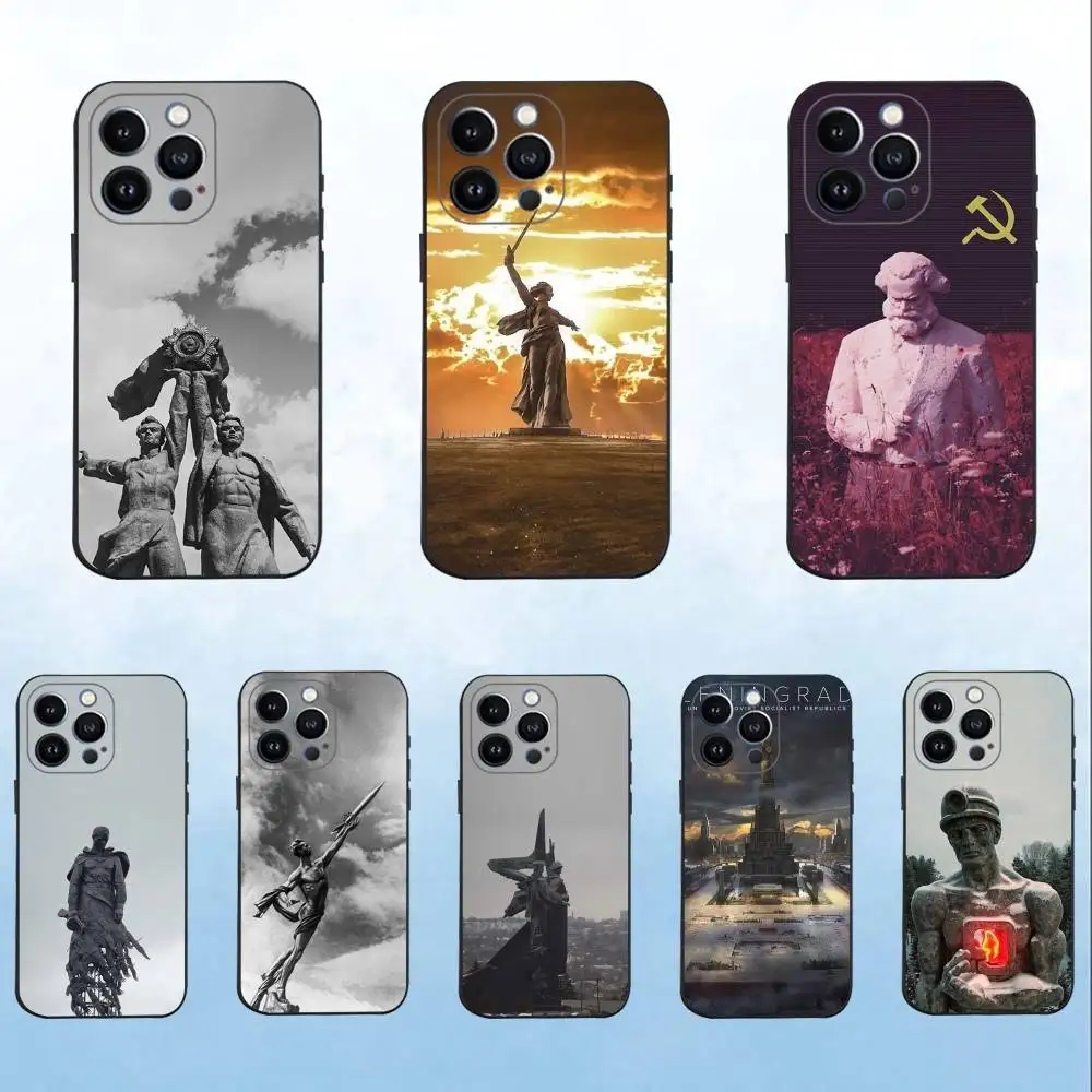 Soviet Union statue Art Phone Case For iPhone 16,15,14,13,12,11 Plus,Pro Max,XS,X,XR,SE,Mini,8,7,Soft Silicone Black Cover
Soviet Union statue Art Phone Case For iPhone 16,15,14,13,12,11 Plus,Pro Max,XS,X,XR,SE,Mini,8,7,Soft Silicone Black Cover