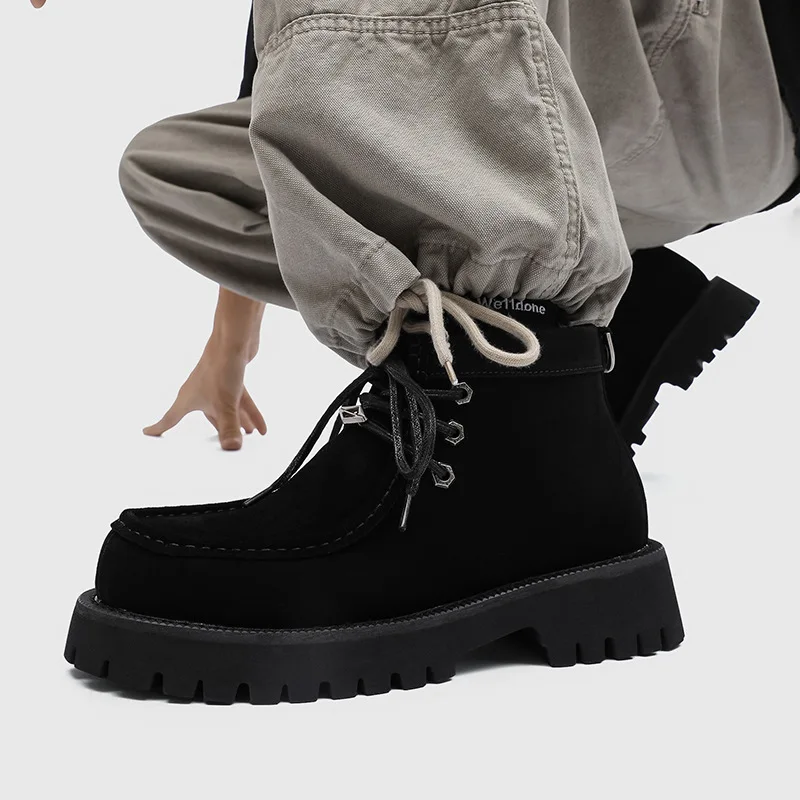 plus size mens casual outdoors desert boots lace-up cow suede leather shoes cowboy spring autumn boot cool platform ankle botas
plus size mens casual outdoors desert boots lace-up cow suede leather shoes cowboy spring autumn boot cool platform ankle botas