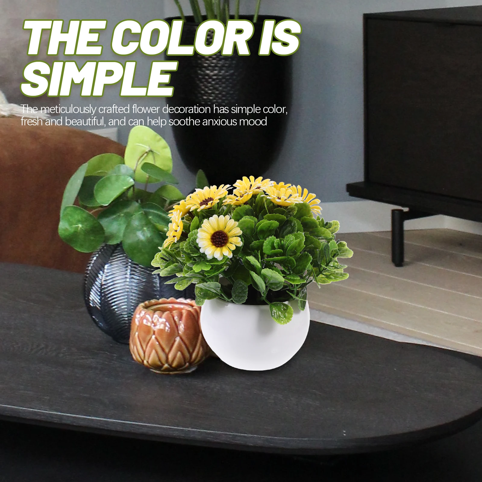 Artificial Chrysanthemum Simulation Flower Pot Plant Plastic Fake Potted Plants
Artificial Chrysanthemum Simulation Flower Pot Plant Plastic Fake Potted Plants