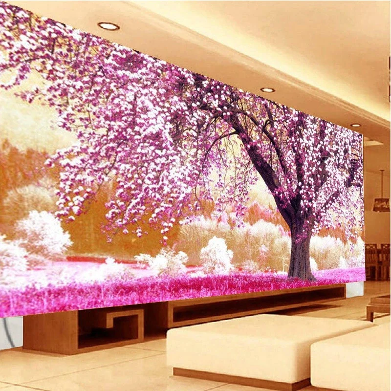 DIY full Diamond Embroidery,Round Diamond Cherry blossoms Living room decoration rhinestone beads Diamond painting
DIY full Diamond Embroidery,Round Diamond Cherry blossoms Living room decoration rhinestone beads Diamond painting