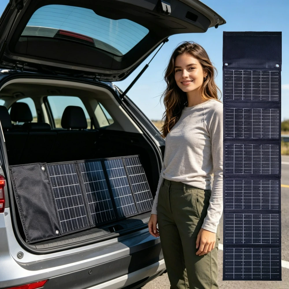 Foldable Portable Solar Panel 90W 50W Waterproof Solar Charger Dual USB DC Fast Output For Outdoor Fishing Cycling Camping
Foldable Portable Solar Panel 90W 50W Waterproof Solar Charger Dual USB DC Fast Output For Outdoor Fishing Cycling Camping