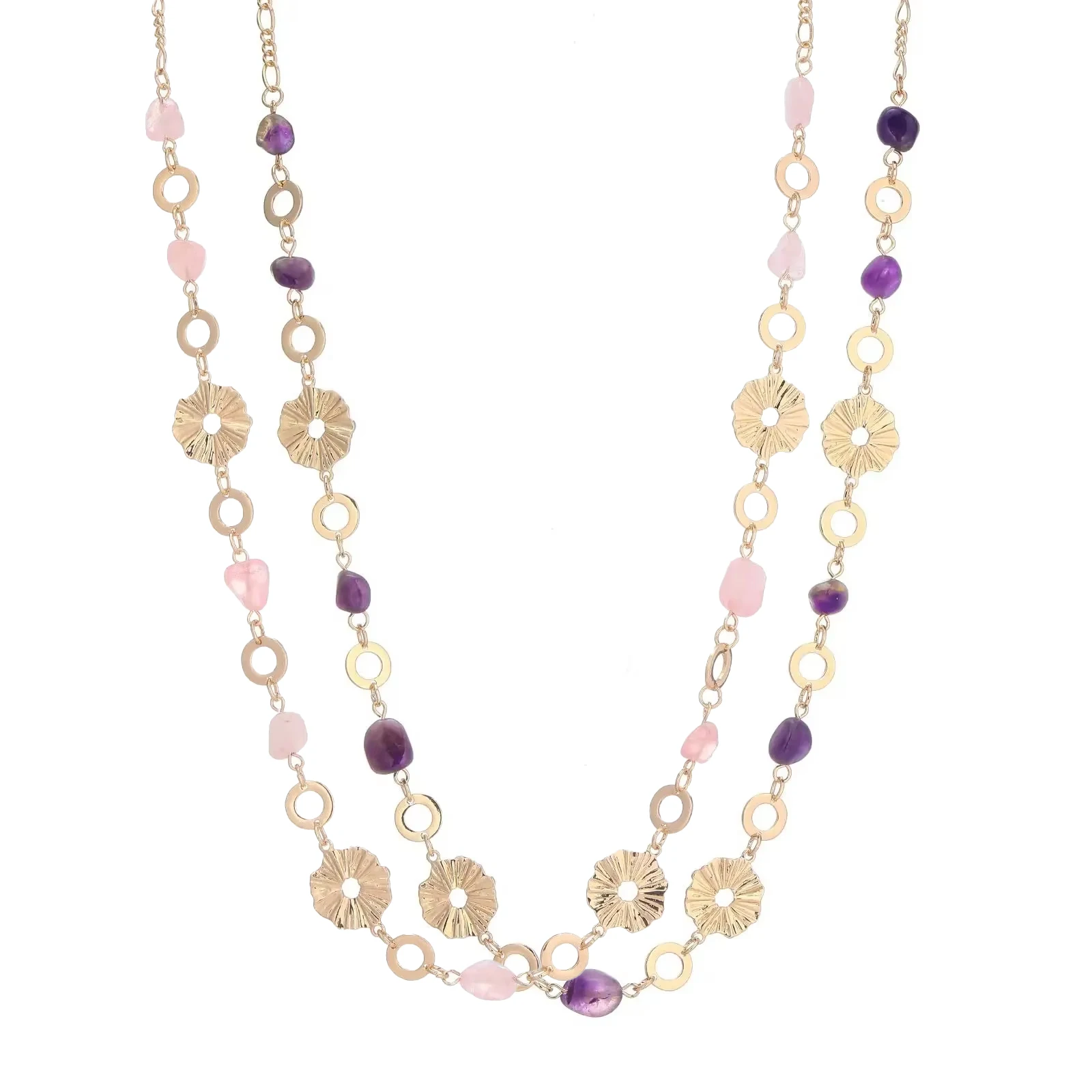 Boho Gold Long Chain Necklace Choker Multicolour Natural Stones Beads Irregular Elegant Jewellery Wedding Party Birthday Gifts
Boho Gold Long Chain Necklace Choker Multicolour Natural Stones Beads Irregular Elegant Jewellery Wedding Party Birthday Gifts