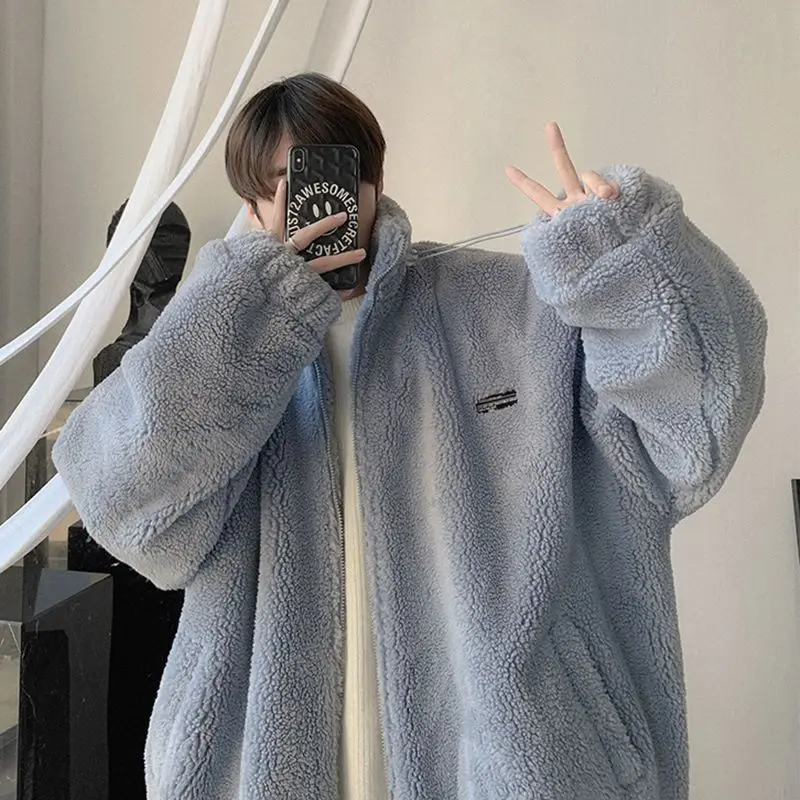 Men's 2025 Winter New Arrival Warm Lamb Fleece Jacket Thickened Fuzzy Sweatshirt Ins Trendy Casual Oversized Coat for Daily Wear
Men's 2025 Winter New Arrival Warm Lamb Fleece Jacket Thickened Fuzzy Sweatshirt Ins Trendy Casual Oversized Coat for Daily Wear