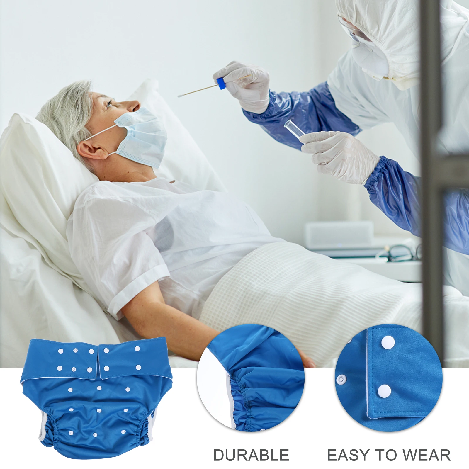 1pc Leak-proof Diaper Reusable Washable Adult Diapers Breathable Comfortable Overnight Heavy Flow Postpartum for Men
1pc Leak-proof Diaper Reusable Washable Adult Diapers Breathable Comfortable Overnight Heavy Flow Postpartum for Men