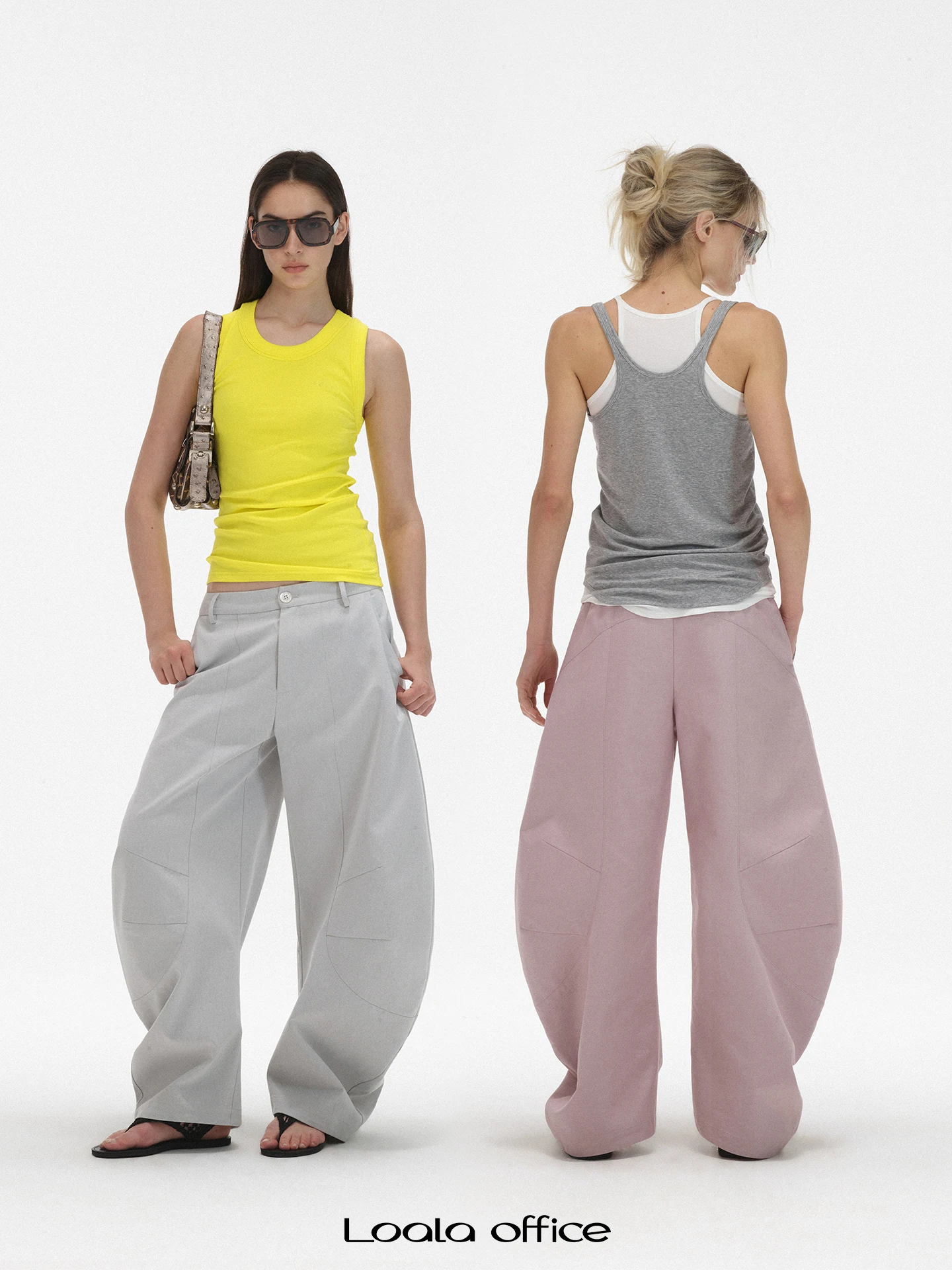 Loala Office Casual Wide Leg Pants Arcane Cut Knife Comfortable Cotton Blend Low Waist Straight Cut Commute Style
Loala Office Casual Wide Leg Pants Arcane Cut Knife Comfortable Cotton Blend Low Waist Straight Cut Commute Style