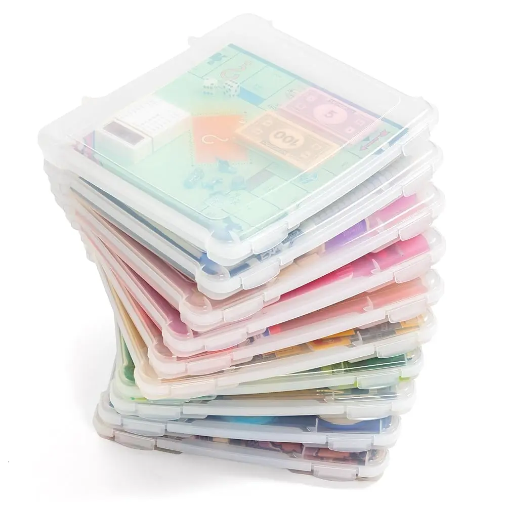 Usa Board Game Storage Organizer Portable Plastic Project Case Box With Snap-Tight Latch, 10-Pack, Bin For Puzzles Magazine
Usa Board Game Storage Organizer Portable Plastic Project Case Box With Snap-Tight Latch, 10-Pack, Bin For Puzzles Magazine