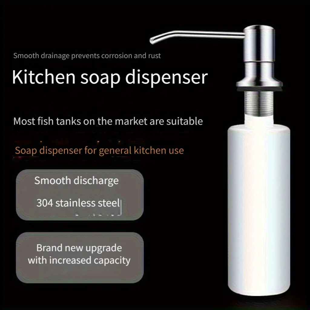 304 stainless steel soap puller Extended kitchen sink dispenser Dish bottle extension tube
304 stainless steel soap puller Extended kitchen sink dispenser Dish bottle extension tube
