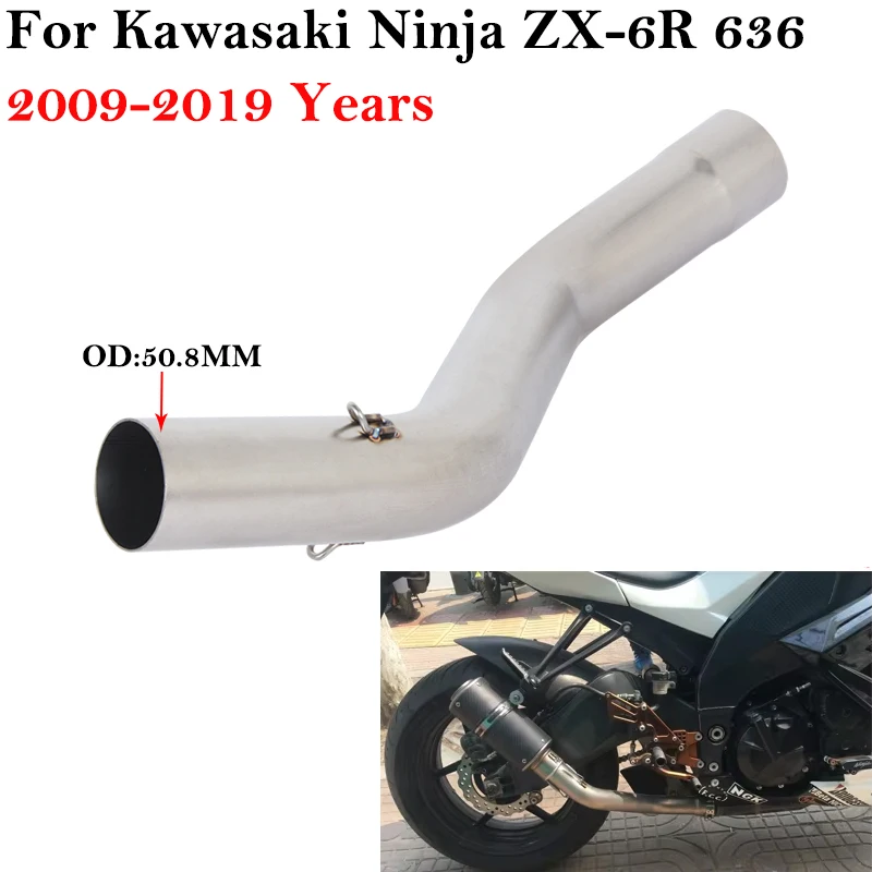 Slip On For Kawasaki ZX6R ZX-6R Ninja 636 2009 - 2019 Motorcycle Exhaust Escape Systems Steel Link Pipe Connection 51mm Muffler
Slip On For Kawasaki ZX6R ZX-6R Ninja 636 2009 - 2019 Motorcycle Exhaust Escape Systems Steel Link Pipe Connection 51mm Muffler
