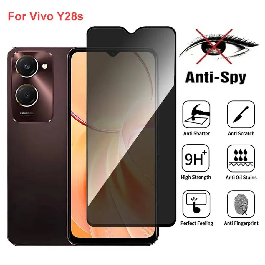 Vivo Y28s Anti Spy Privacy Tempered Glass Protector Compatible For Vivoy28s Full Cover Screen Phone Film
Vivo Y28s Anti Spy Privacy Tempered Glass Protector Compatible For Vivoy28s Full Cover Screen Phone Film